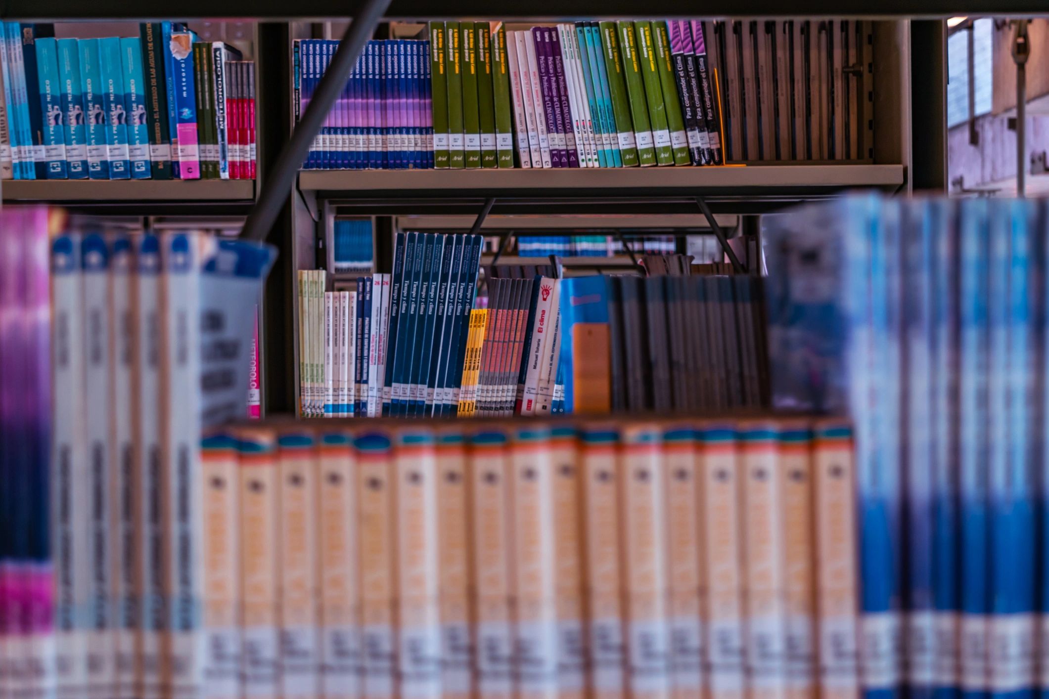 Library shelves